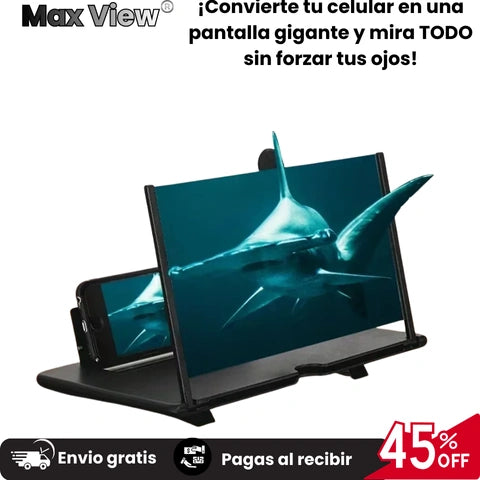 MAX VIEW® -Disfruta una pantalla enorme